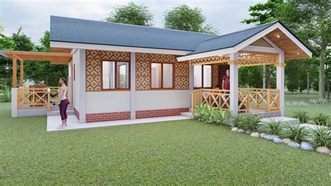 half cement half hardiflex house design|Modern Bahay Kubo Amakan House with 33 Sqm Half Concrete .